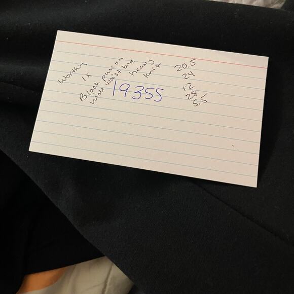 Worthington pants slacks trousers women's 1x like 14 16 black heavy knit - Picture 14 of 15